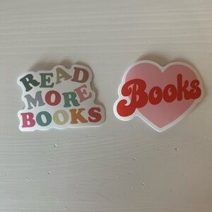 Free with any purchase! Colorful Book Stickers Set